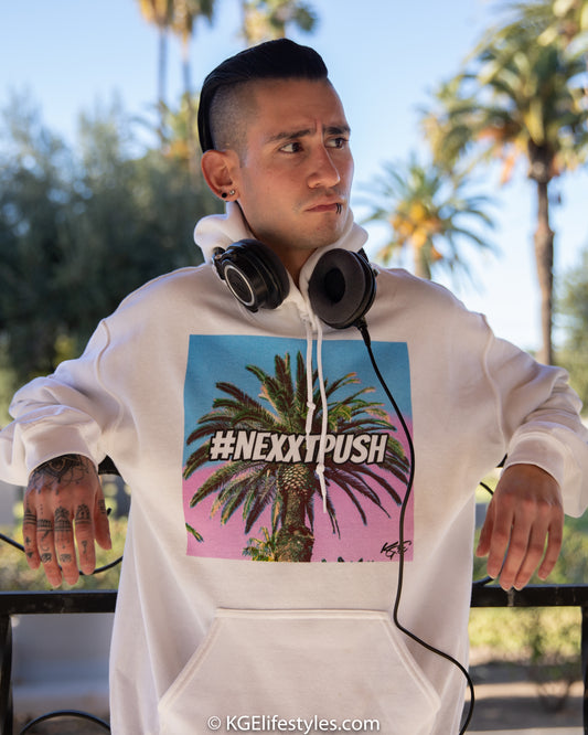 (Last Call) #Nexxtpush - Cotton Candy Palm Tree | Original Unisex Hoodie