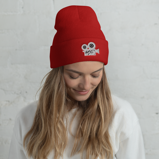 (NEW) KGE WT Movie Camera Cuffed Beanie