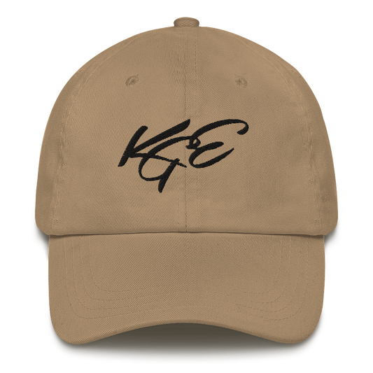 KGE Unlid - black letters dad hat