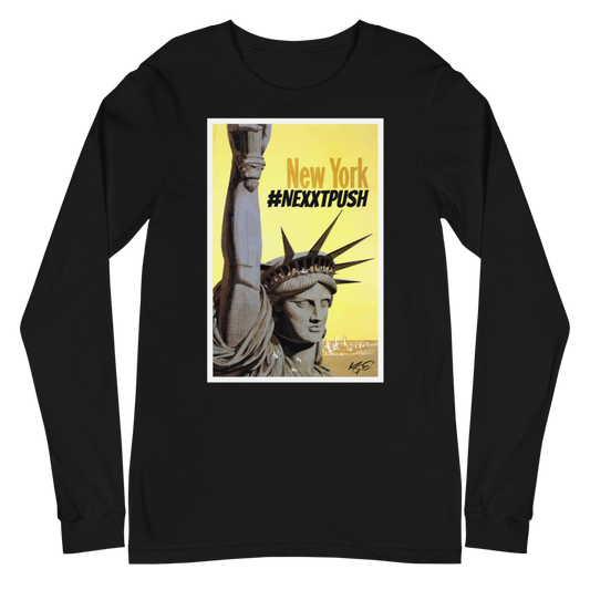 #Nextpush - Vintage New York | Soft-Fit Long Sleeve Tee