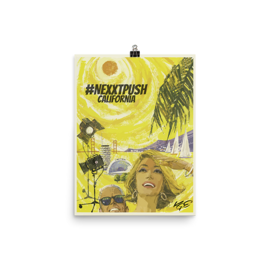 #Nextpush Vintage California Enhanced Matte Poster