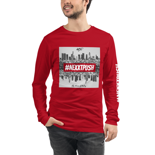 #Nexxtpush - Los Angeles Skyline | Soft-Fit Long Sleeve Tee