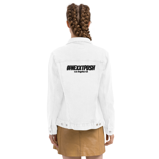 (New) Nexxtpush White denim jacket