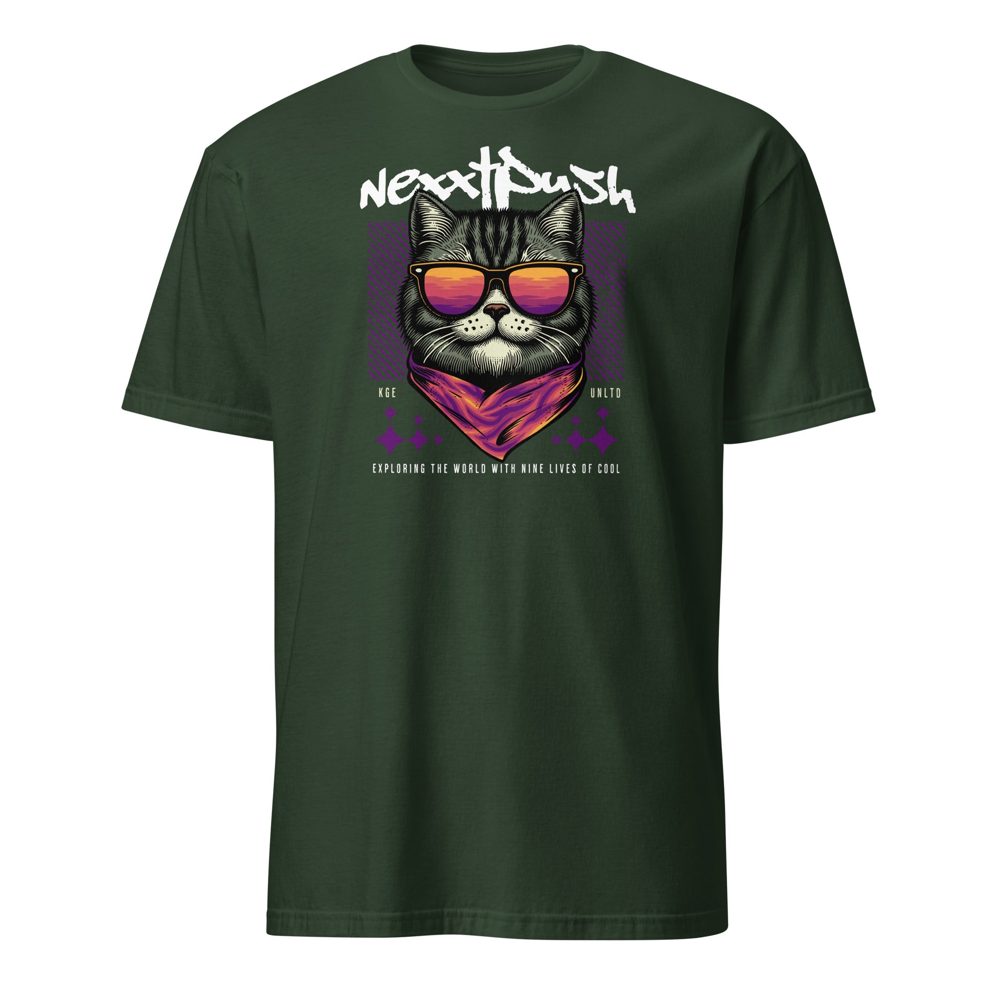 New) #Nexxtpush - Cool Cat | Softstyle Tee V1 – KGE Lifestyles Supply