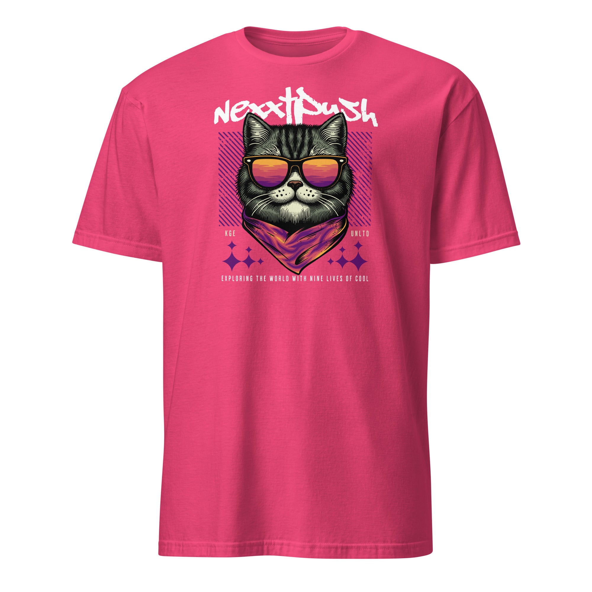 New) #Nexxtpush - Cool Cat | Softstyle Tee V1 – KGE Lifestyles Supply