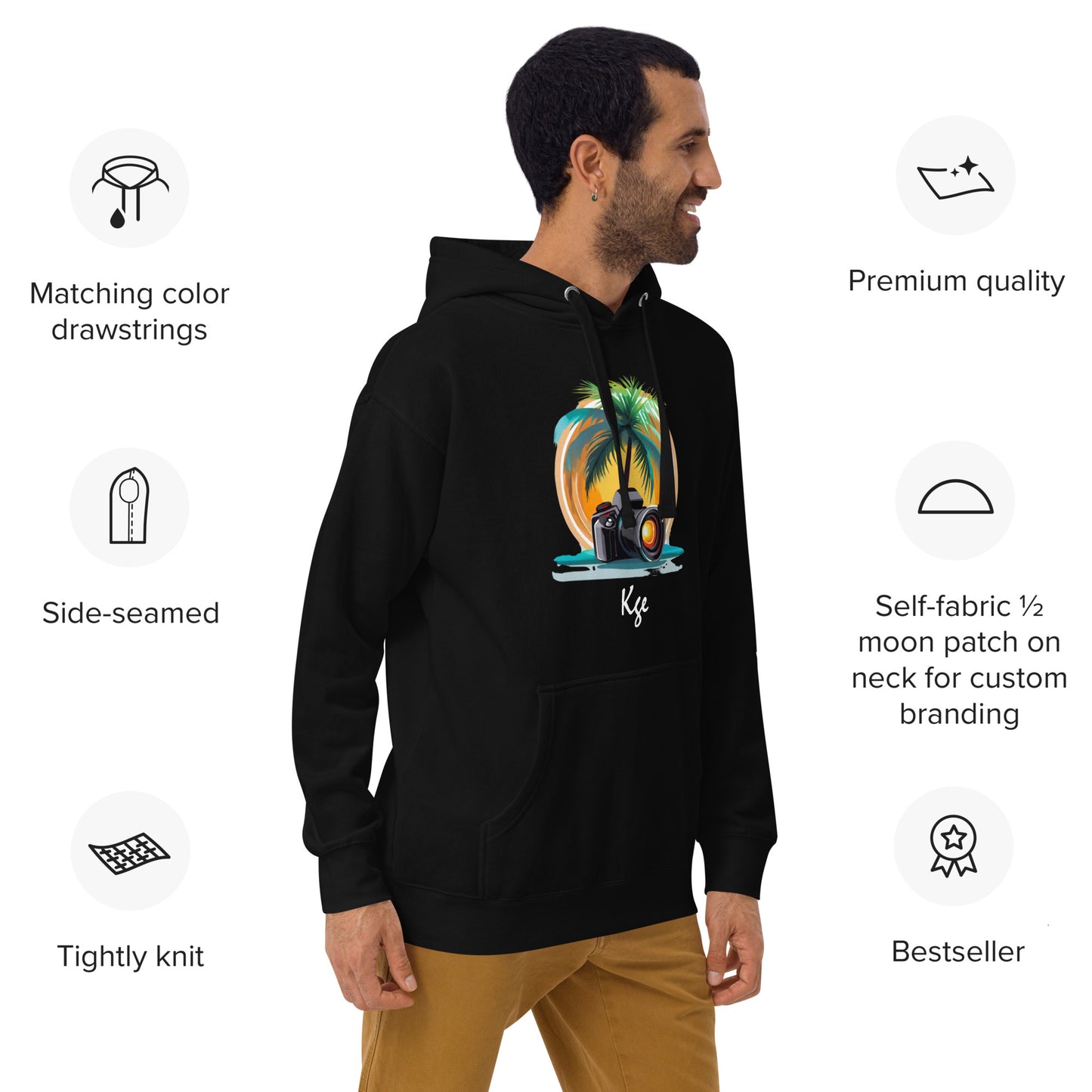 KGE 2.4 | Camera Wonderland with Sleeve Print | Premium Hoodie