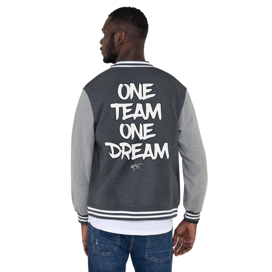 (NEW) One Team One Dream - Men's Letterman Jacket