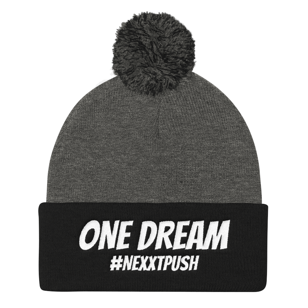One Dream #Nexxtpush Pom-Pom Beanie