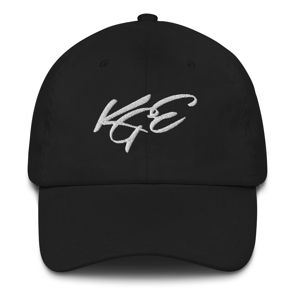 KGE White Letters Dad hat