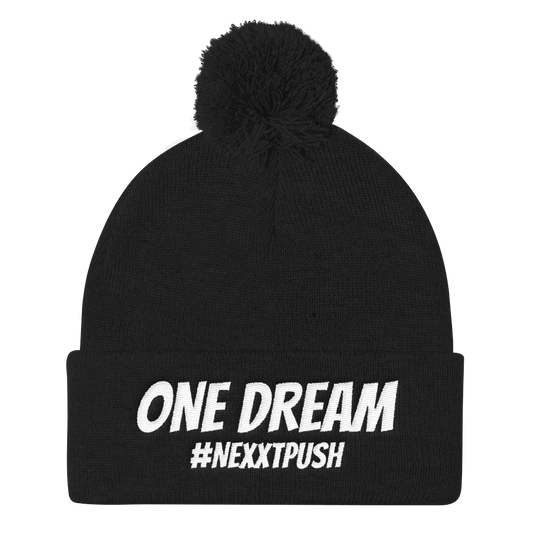 One Dream #Nexxtpush Pom-Pom Beanie