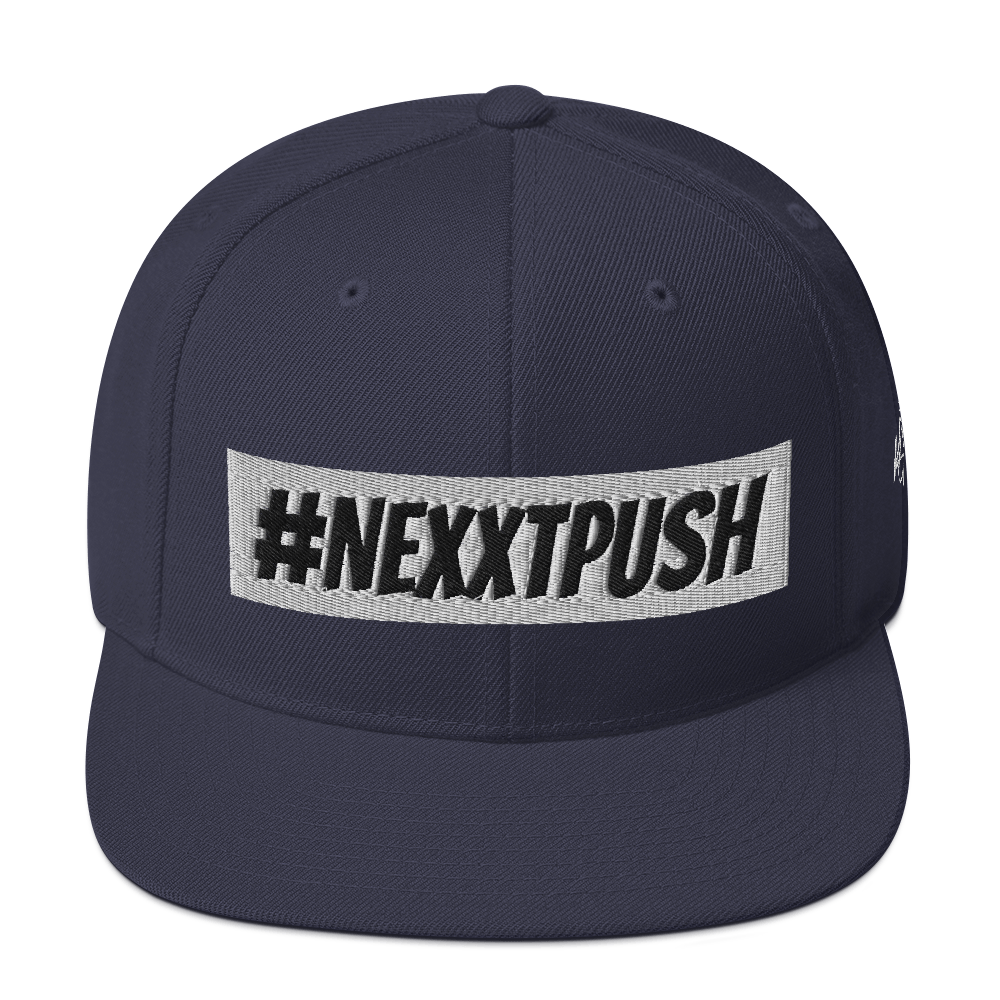 #Nexxtpush White Bar Snapback