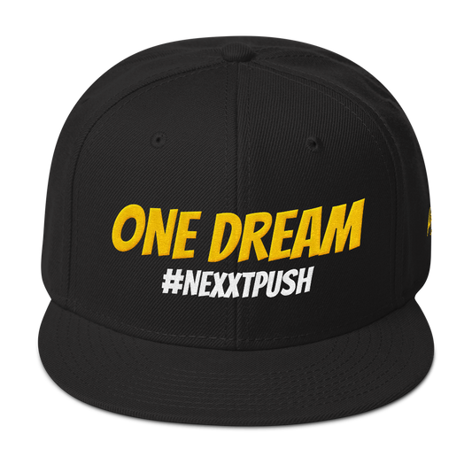 One Dream Gold #Nexxtpush Snapback Hat