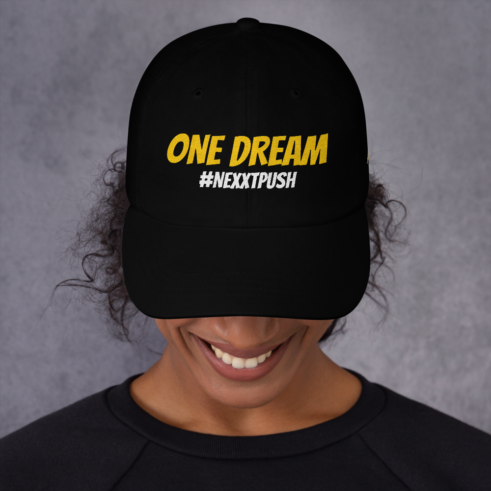 Yupoong Dad Hat - One Dream Gold #NEXXTPUSH
