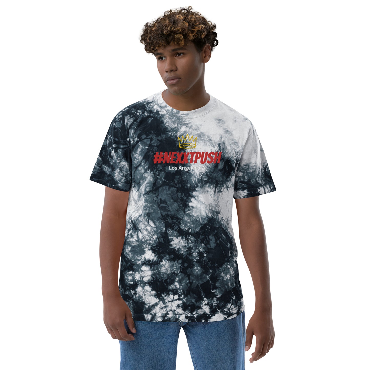 (New) #Nexxtpush | Shaka Wear Oversized tie-dye t-shirt multicolor - Large embroidery 15k–20k Stitch Count