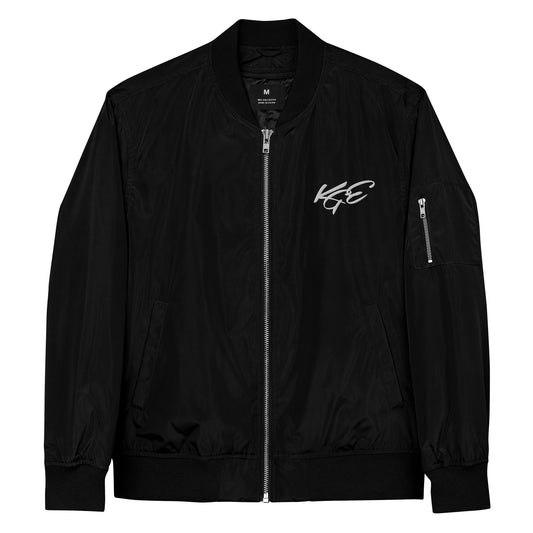 KGE Unlid - Premium recycled bomber jacket (Front embroidery only)