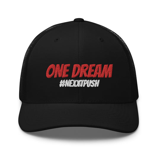 #Nexxtpush Red "One Dream" - Low Profile Trucker Cap