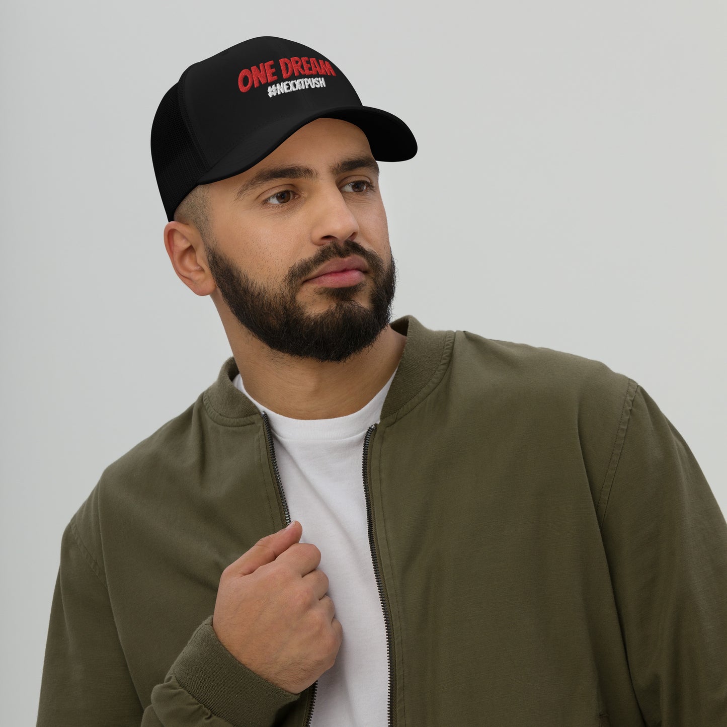 #Nexxtpush Red "One Dream" - Low Profile Trucker Cap