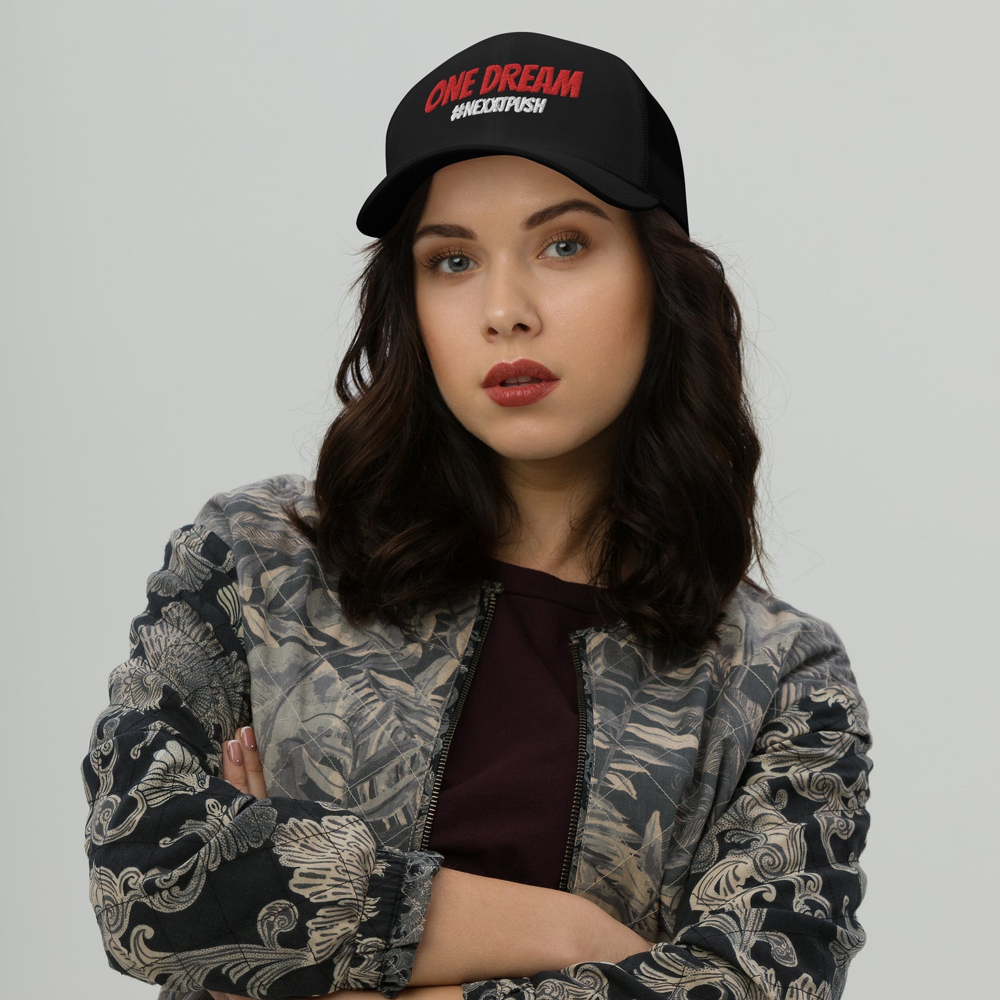 #Nexxtpush Red "One Dream" - Low Profile Trucker Cap