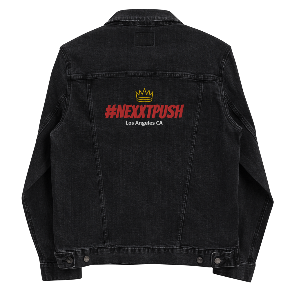 (New) #Nexxtpush Royalty Embroidery denim jacket