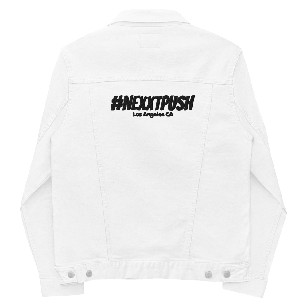 (New) Nexxtpush White denim jacket