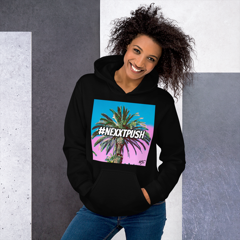 (Last Call) #Nexxtpush - Cotton Candy Palm Tree | Original Unisex Hoodie