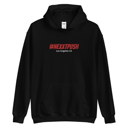 (BIG SIZE) #Nexxtpush Red Letters Embroidered - Original Hoodie