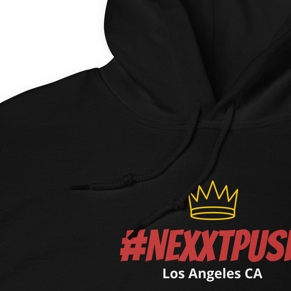 (BIG SIZE) #Nexxtpush Royalty Red Letters Embroidered - Original Hoodie (Sizes 2XL - 5XL)