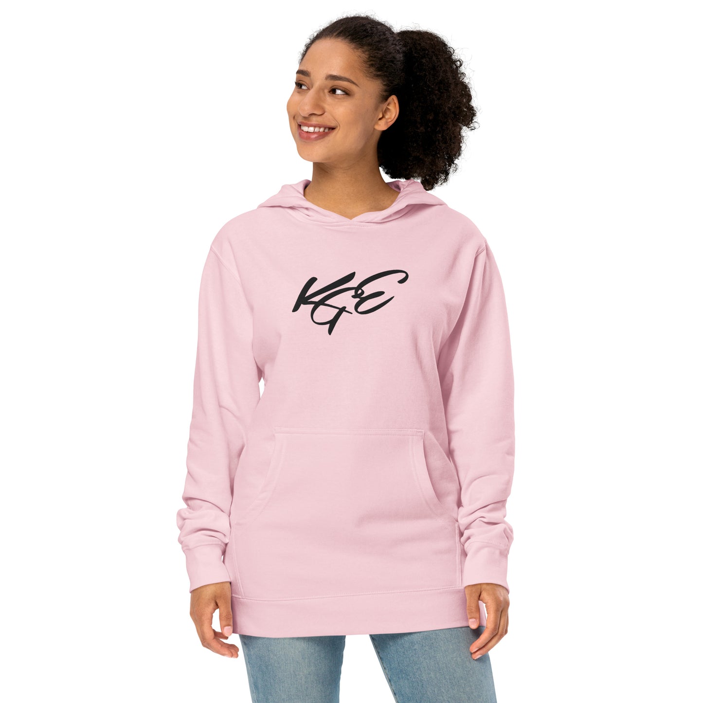 KGE Unlid large embroidery | Unisex midweight Independent hoodie