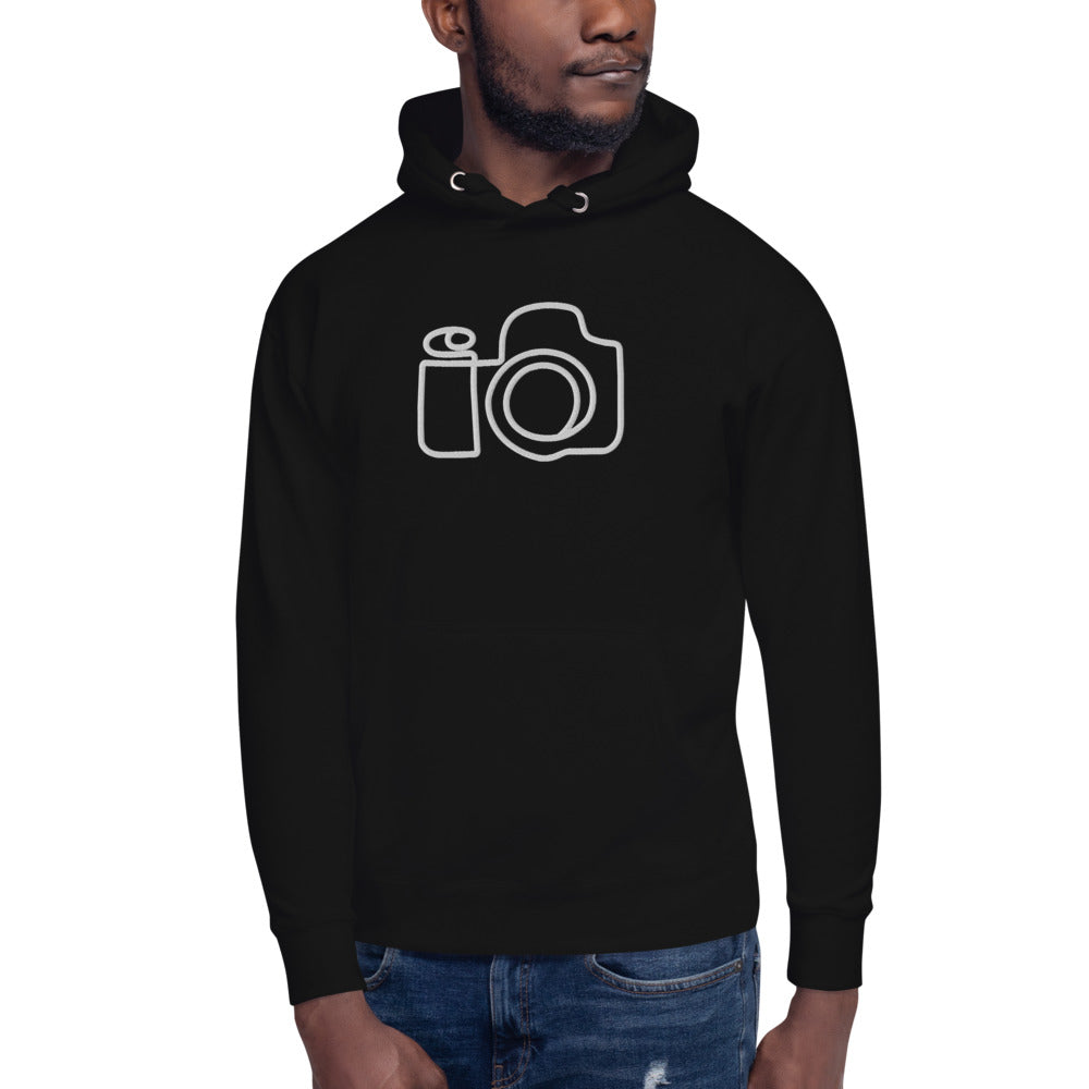 (New) KGE Photography Embroidered Camera Premium Slim Hoodie