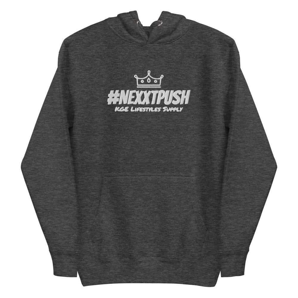 (New) #NEXXTPUSH Crown Embroidered Premium Slim Hoodie II